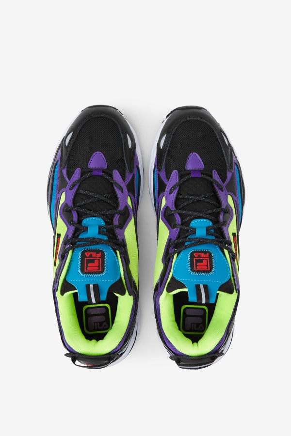 Black/White/Purple Fila Outlets Men\'s Ray Tracer Apex