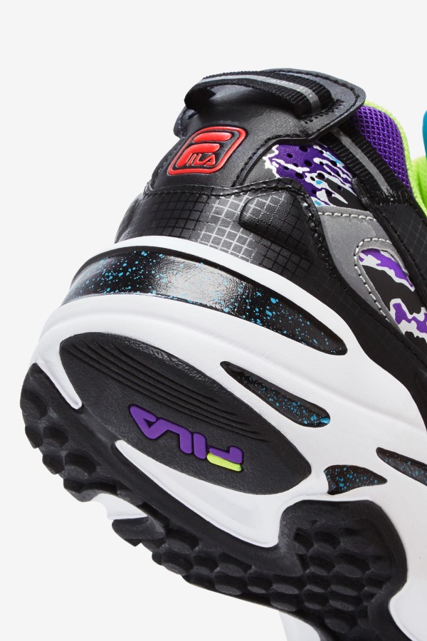 Black/White/Purple Fila Outlets Men\'s Ray Tracer Apex
