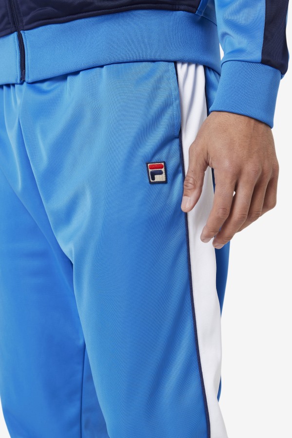 Elijah Track Pant Strong Blue/White/Navy Fila Outlets