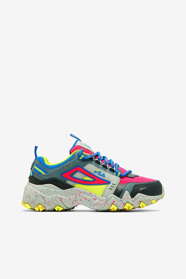 Pink Glo/Monument/Blue Fila Outlets Women's Oakmont TR