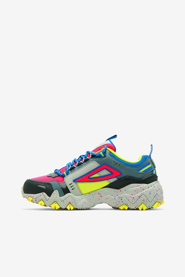 Pink Glo/Monument/Blue Fila Outlets Women\'s Oakmont TR