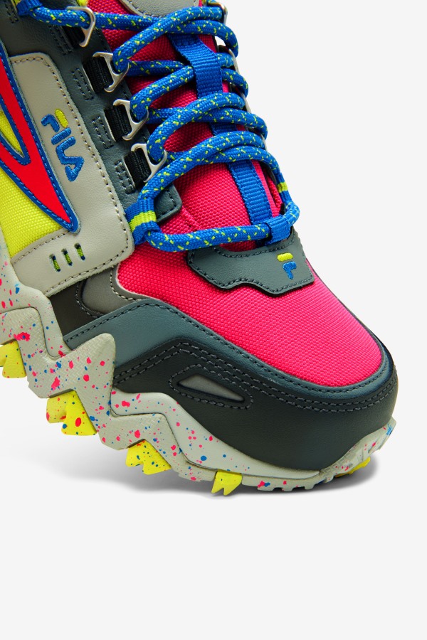 Pink Glo/Monument/Blue Fila Outlets Women\'s Oakmont TR