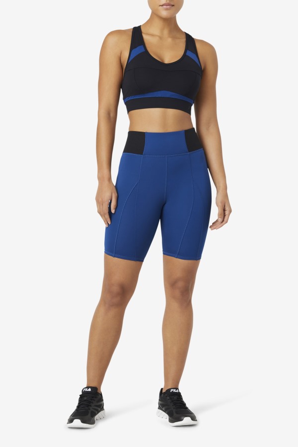 Navy Peony Fila Outlets Forza 8\" Texture Bike Short
