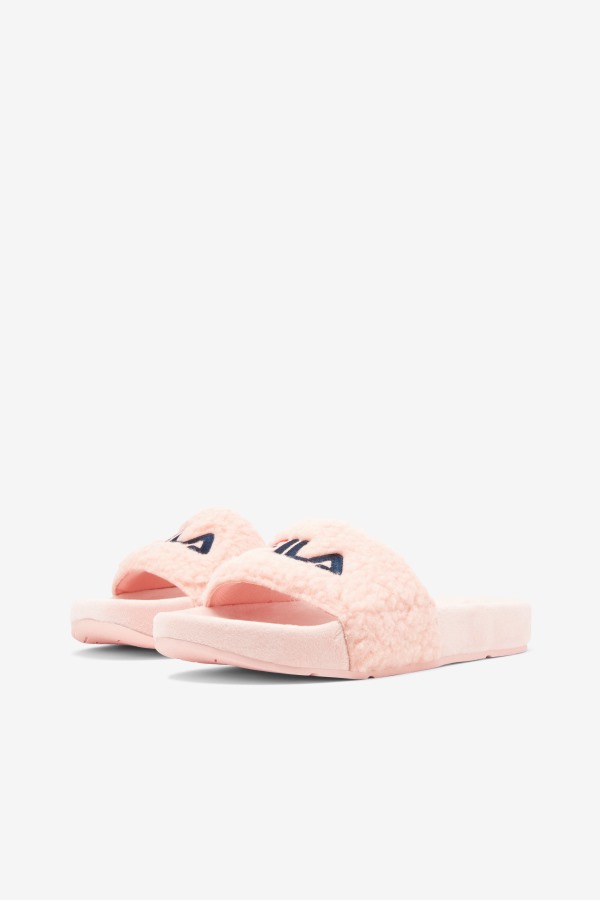 Women\'s Fuzzy Drifter Fila Outlets Pink/Navy/Red