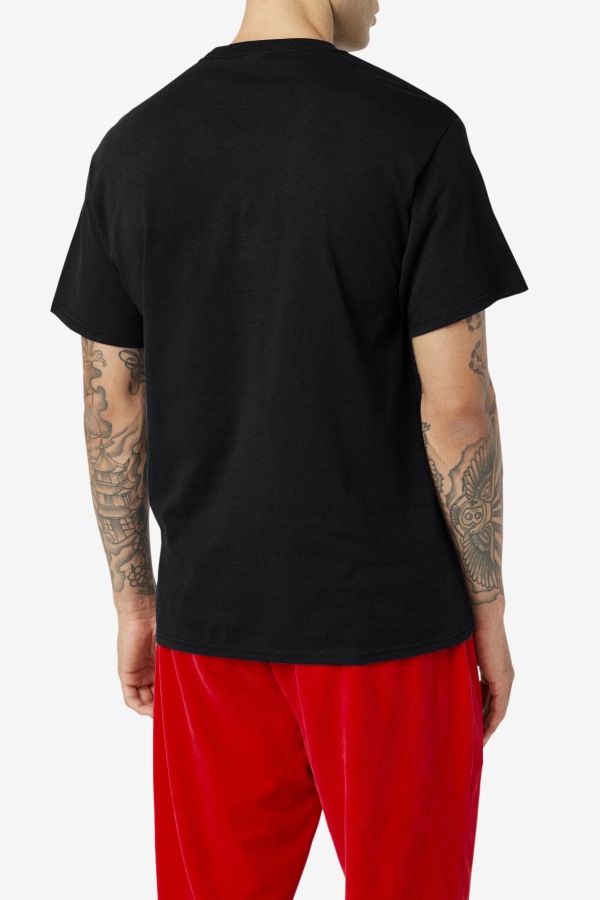 Fila Outlets Original Fitness Tee Black/Red/White