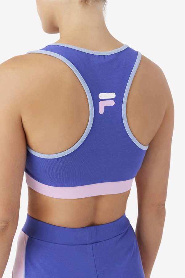Kairi Bra Top Fila Outlets Blue/Orchid/Blue/White