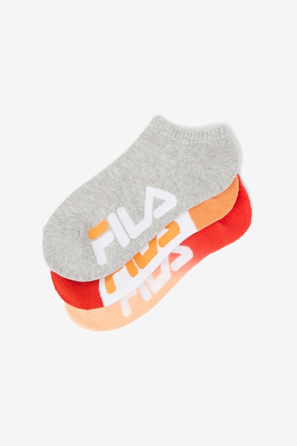 Peach Fila Outlets Women\'s Dip Dye No Show Sock 3-Pack