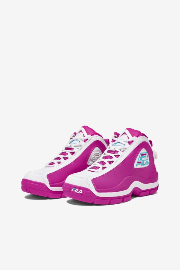 Fila Outlets Women\'s Grant Hill 2 Pink Glo/White/Bluefish