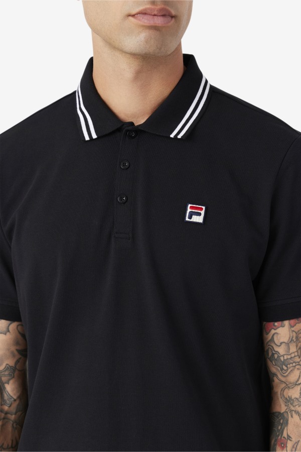 Black Jelen Polo Fila Outlets