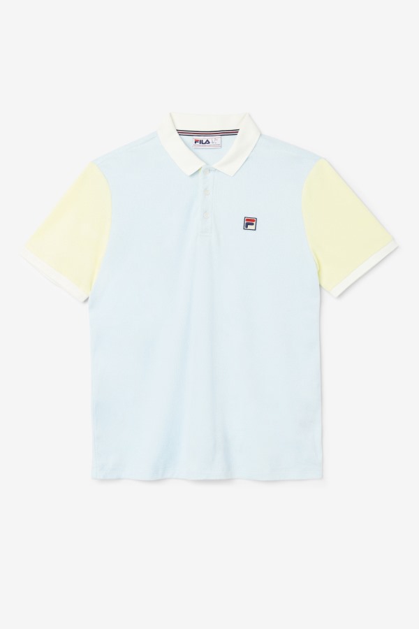 Fila Outlets Gramme Polo Blue/Tender Yellow/Marshmallow