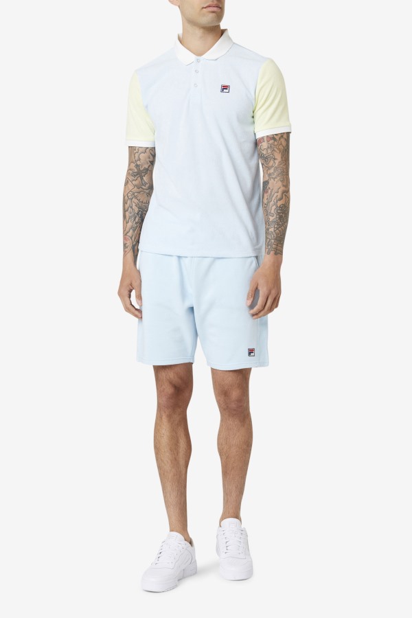 Fila Outlets Gramme Polo Blue/Tender Yellow/Marshmallow