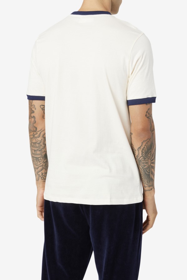 White/Peacoat Fila Outlets Marconi Ringer Tee