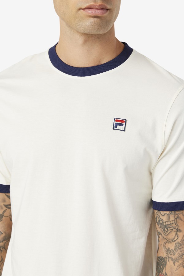 White/Peacoat Fila Outlets Marconi Ringer Tee
