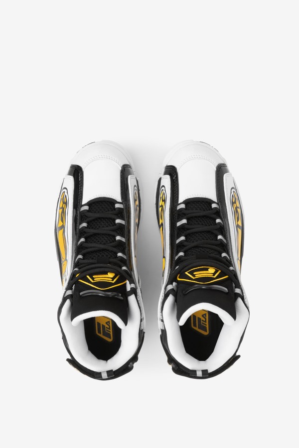 White/Black/Lemon Big Kids\' Grant Hill 2 Racing Fila Outlets