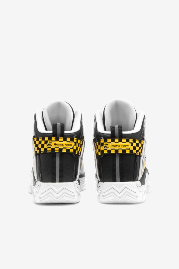 White/Black/Lemon Big Kids\' Grant Hill 2 Racing Fila Outlets