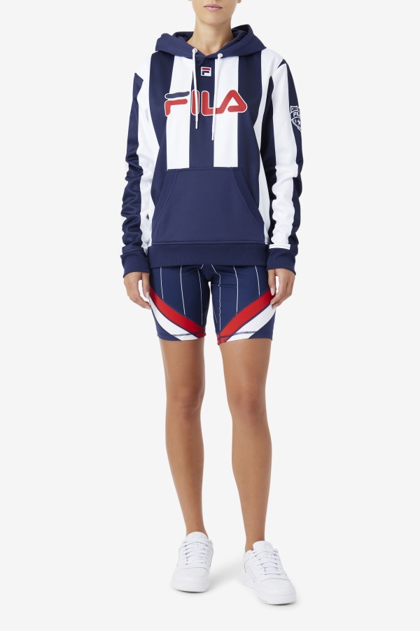 Navy/White Kimilah Hoodie Fila Outlets