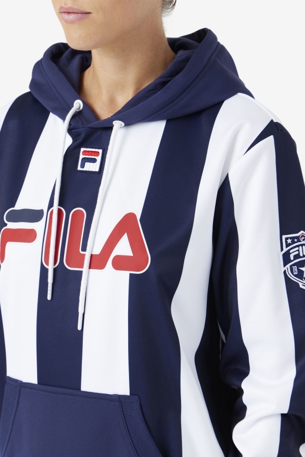 Navy/White Kimilah Hoodie Fila Outlets