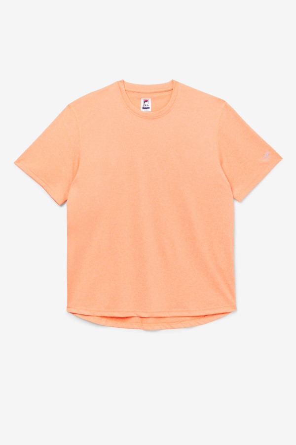 Orange Heather Pickleball Scallop Hem Crew Fila Outlets