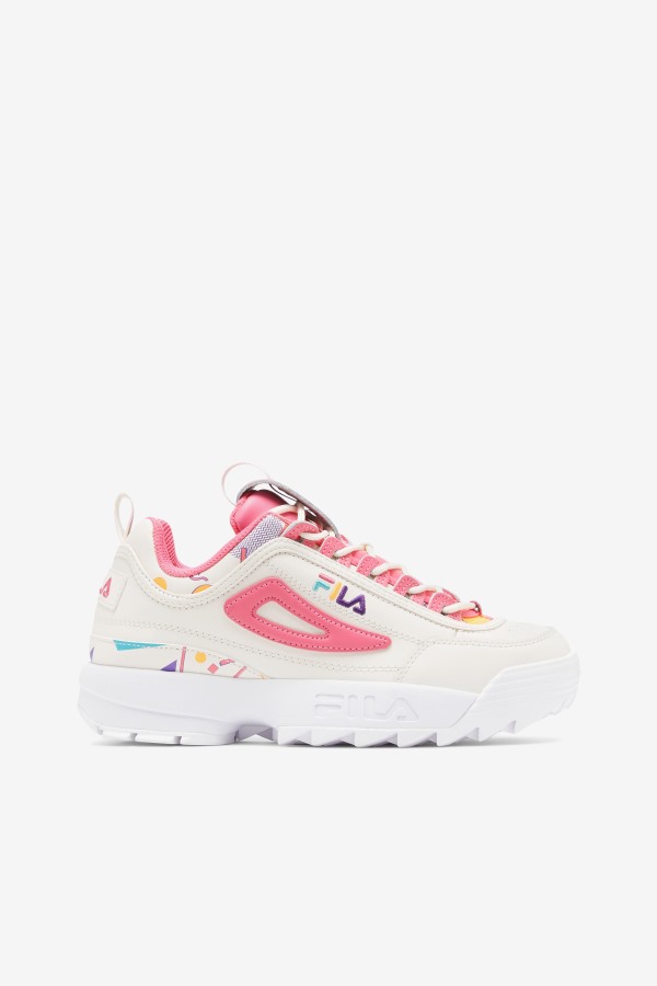 Gardenia/Blue/Bubblegum Fila Outlets Women's Disruptor 2 Premium