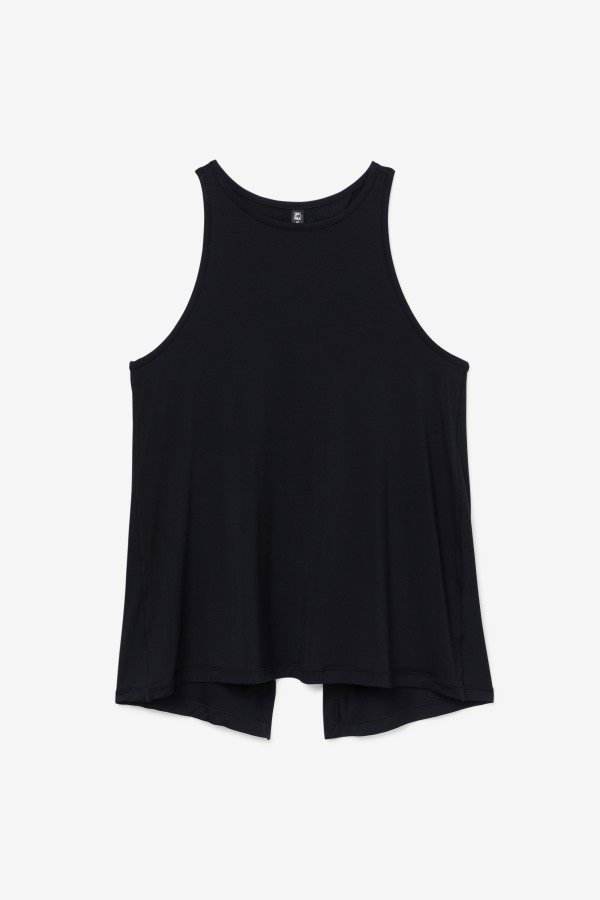 Fi-Lux Black Open Back Tank Top Fila Outlets