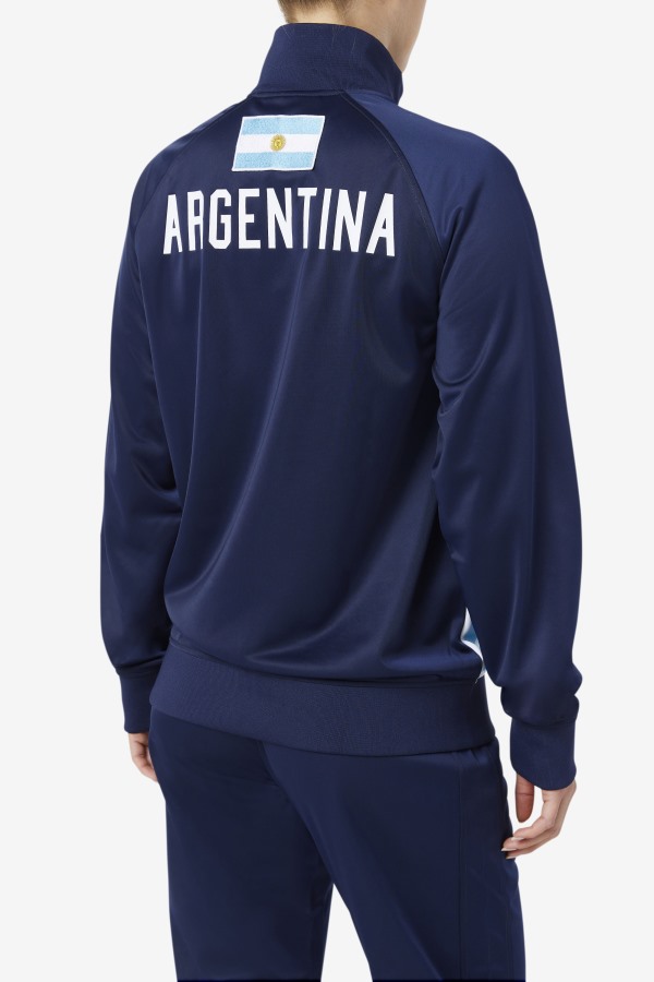 Navy/White/Baltic Sea Argentina Track Jacket Fila Outlets
