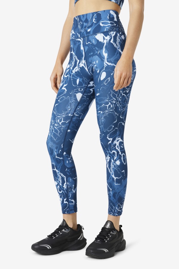 Fila Outlets Forza Sleek 7/8 Leggings Navy Marble