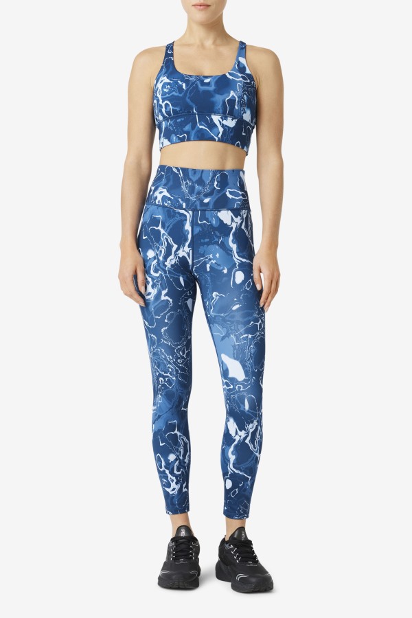 Fila Outlets Forza Sleek 7/8 Leggings Navy Marble