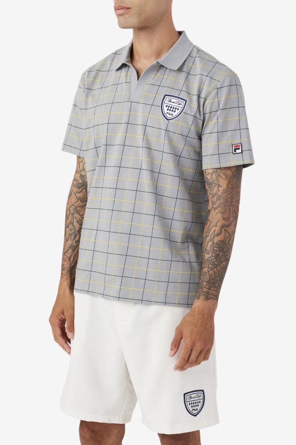 Fila Outlets Monument/Yellow/June Bug Mand Polo