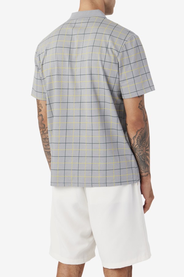 Fila Outlets Monument/Yellow/June Bug Mand Polo