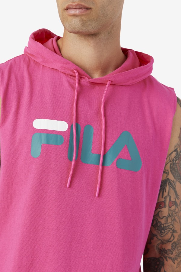 Zany Sleeveless Hoodie Purple/Yellow/Navy Fila Outlets