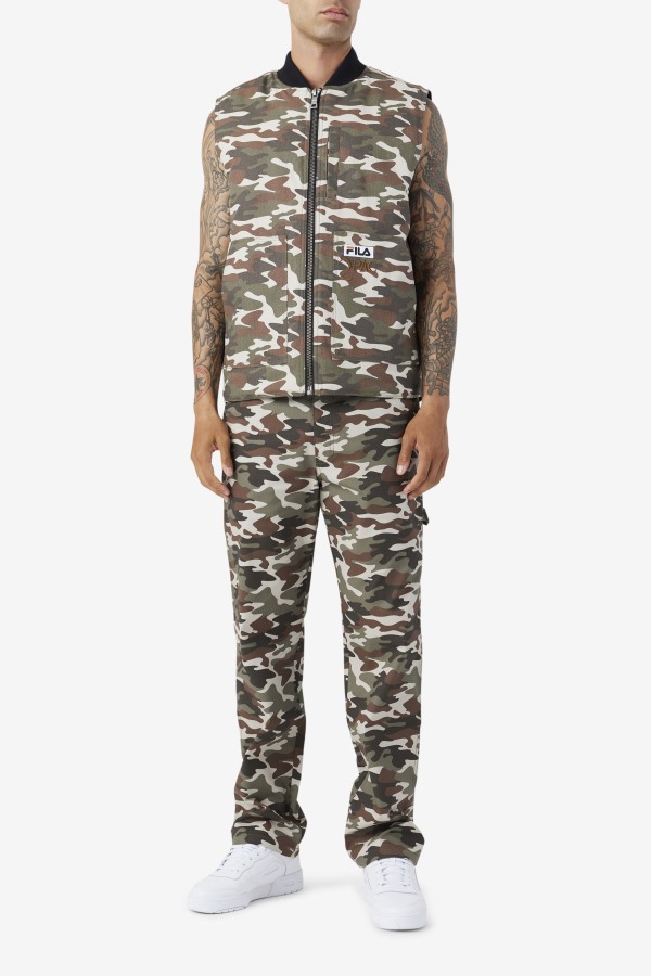 2Pac Cargo Pant Fila Outlets Camo Print