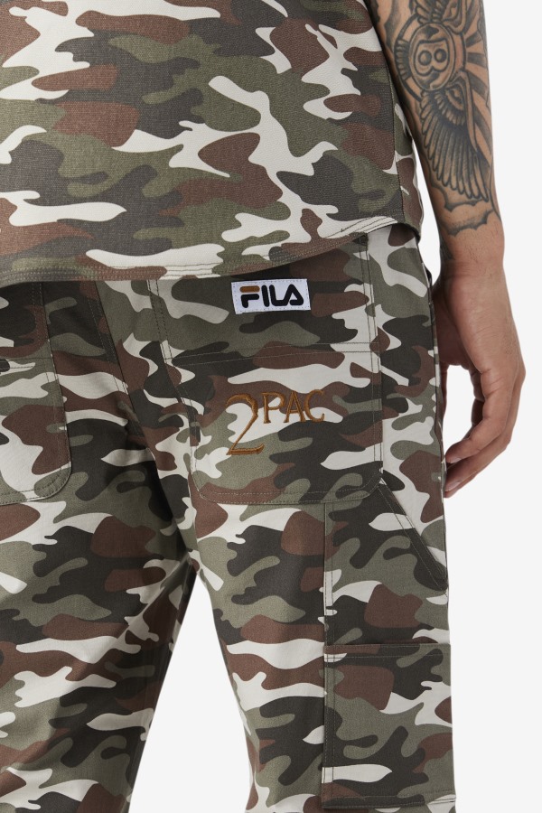 2Pac Cargo Pant Fila Outlets Camo Print