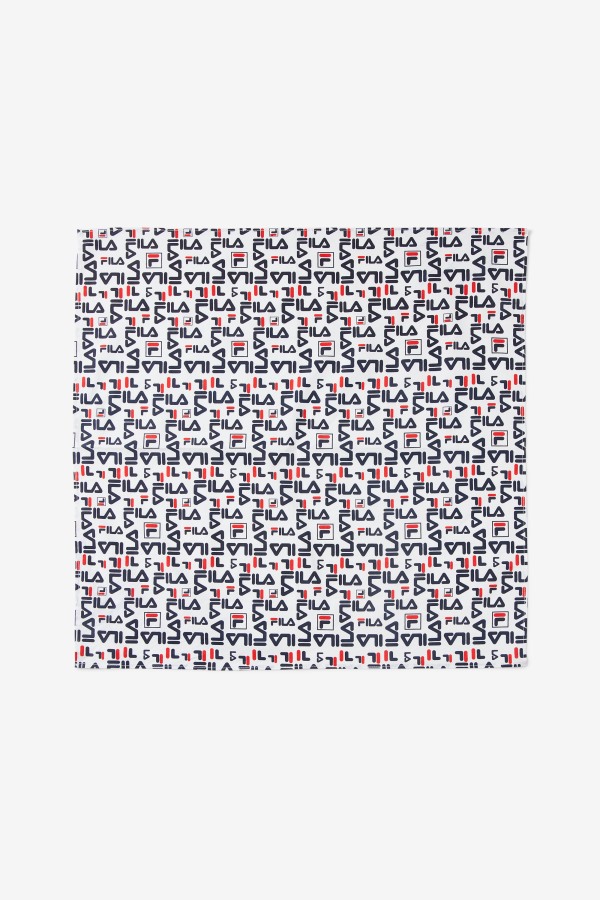 Repeating Logo Bandana Fila Outlets White Multi