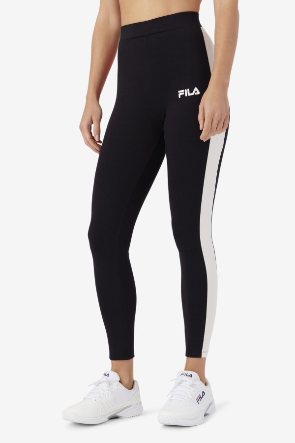 Fila Outlets Mercy Legging Black/Gardenia/Red
