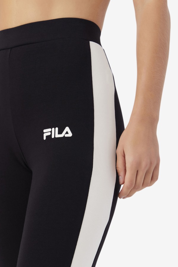 Fila Outlets Mercy Legging Black/Gardenia/Red