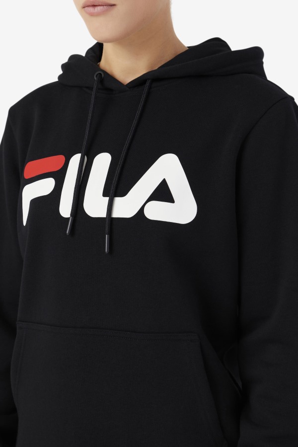 Lucy Hoodie Black/Gardenia/Red Fila Outlets