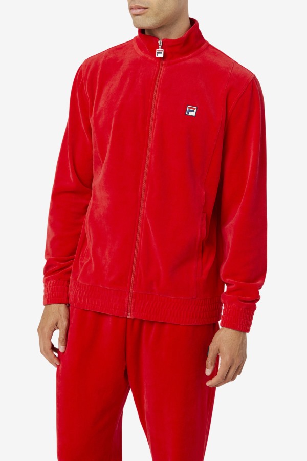 O-Fit Velour Jacket Fila Outlets Red