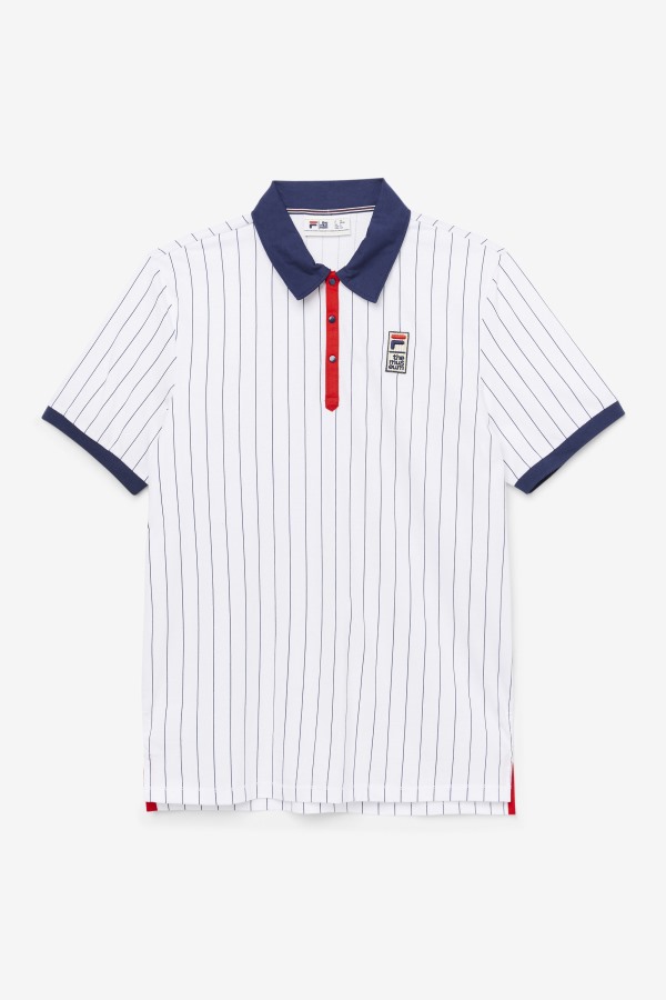 Fila Outlets White/Peacoat/Red Fila x The Museum BB1 Polo