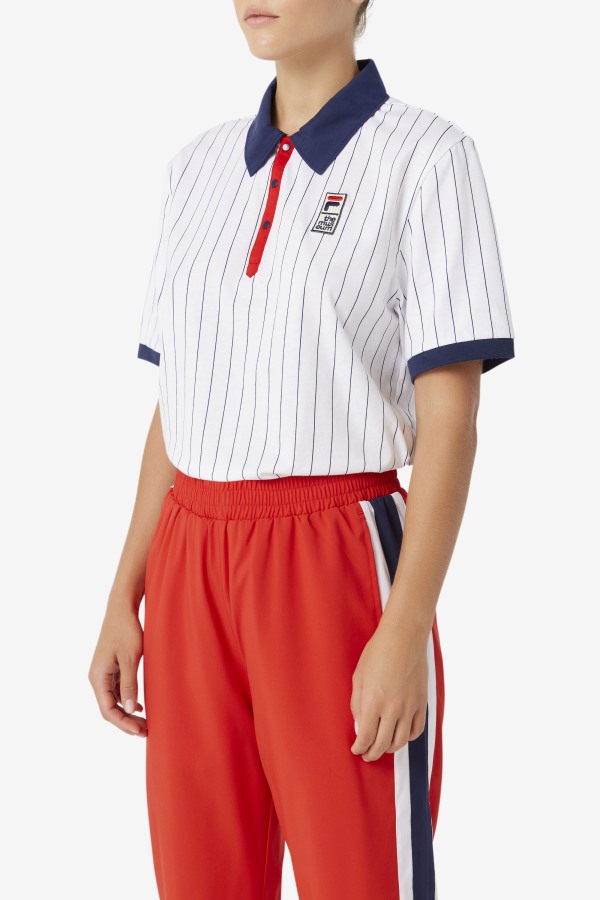 Fila Outlets White/Peacoat/Red Fila x The Museum BB1 Polo