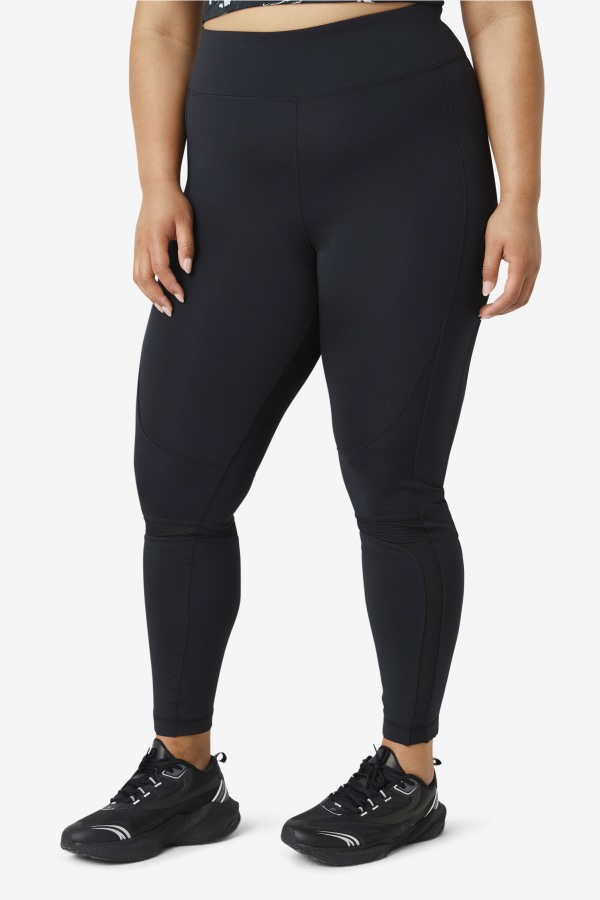 Black Forza Textured Long Legging Fila Outlets