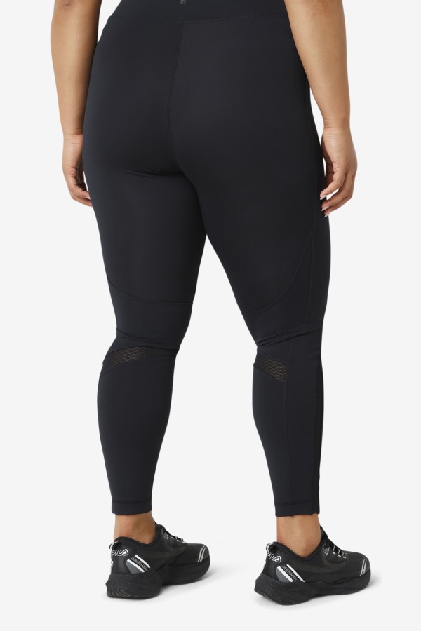 Black Forza Textured Long Legging Fila Outlets
