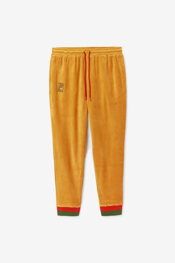 Desert Sun/Poppy/Douglas Fir Fila x Paterson Velour Pant Fila Outlets
