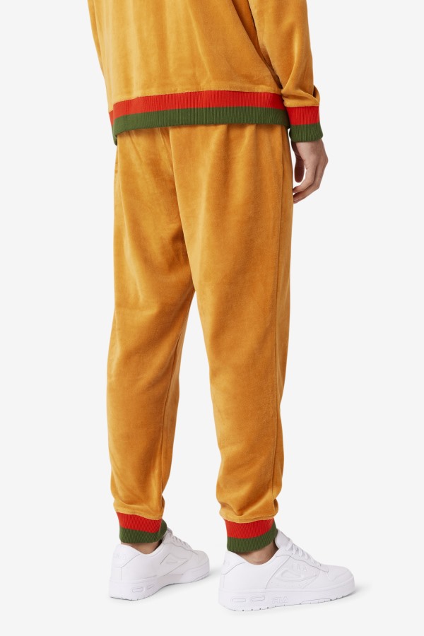 Desert Sun/Poppy/Douglas Fir Fila x Paterson Velour Pant Fila Outlets