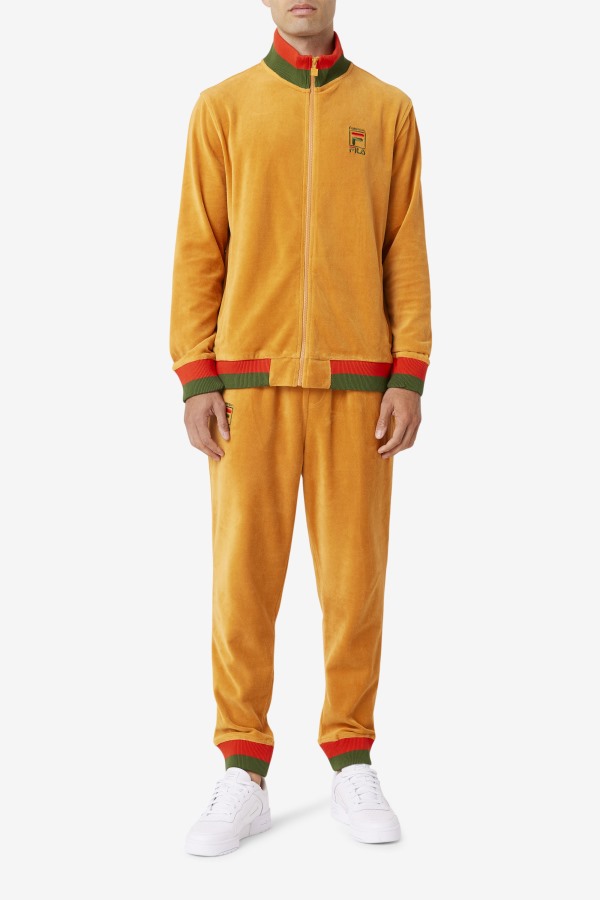Desert Sun/Poppy/Douglas Fir Fila x Paterson Velour Pant Fila Outlets