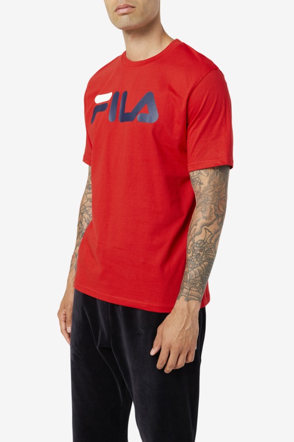 Red Fila Outlets Men\'s Eagle Tee