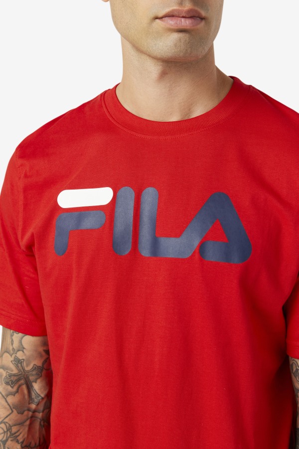 Red Fila Outlets Men\'s Eagle Tee