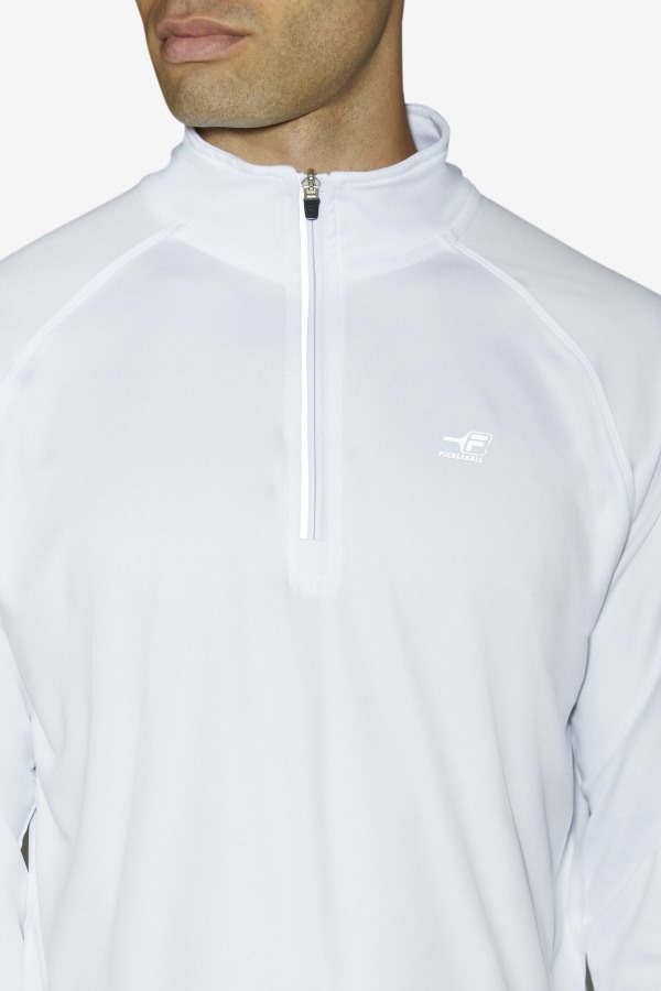 White Pickleball 1/4 Zip Fila Outlets