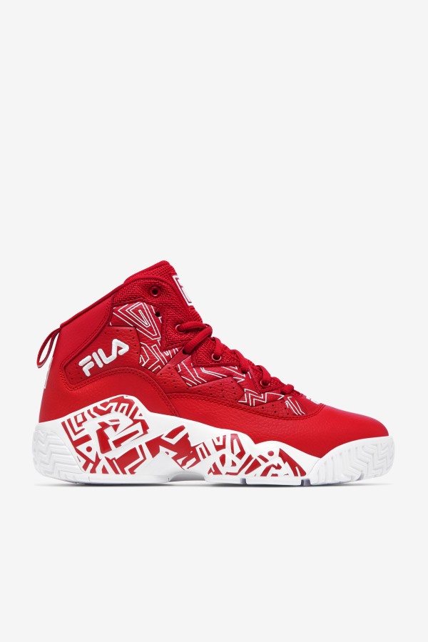 Men's MB Red/White Fila Outlets