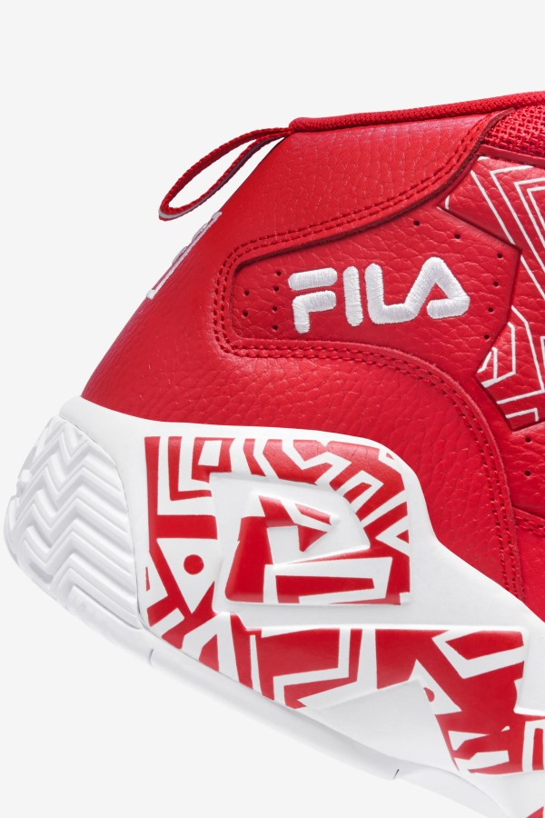 Men\'s MB Red/White Fila Outlets