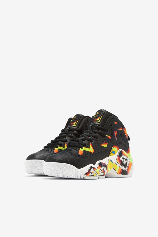 Black/Red Orange/Red Fila Outlets Big Kids\' MB